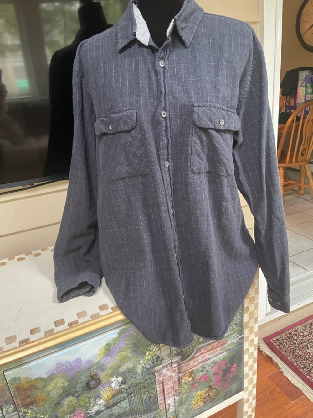 Carbon2Cobalt Flannel Button-Up Shirt
